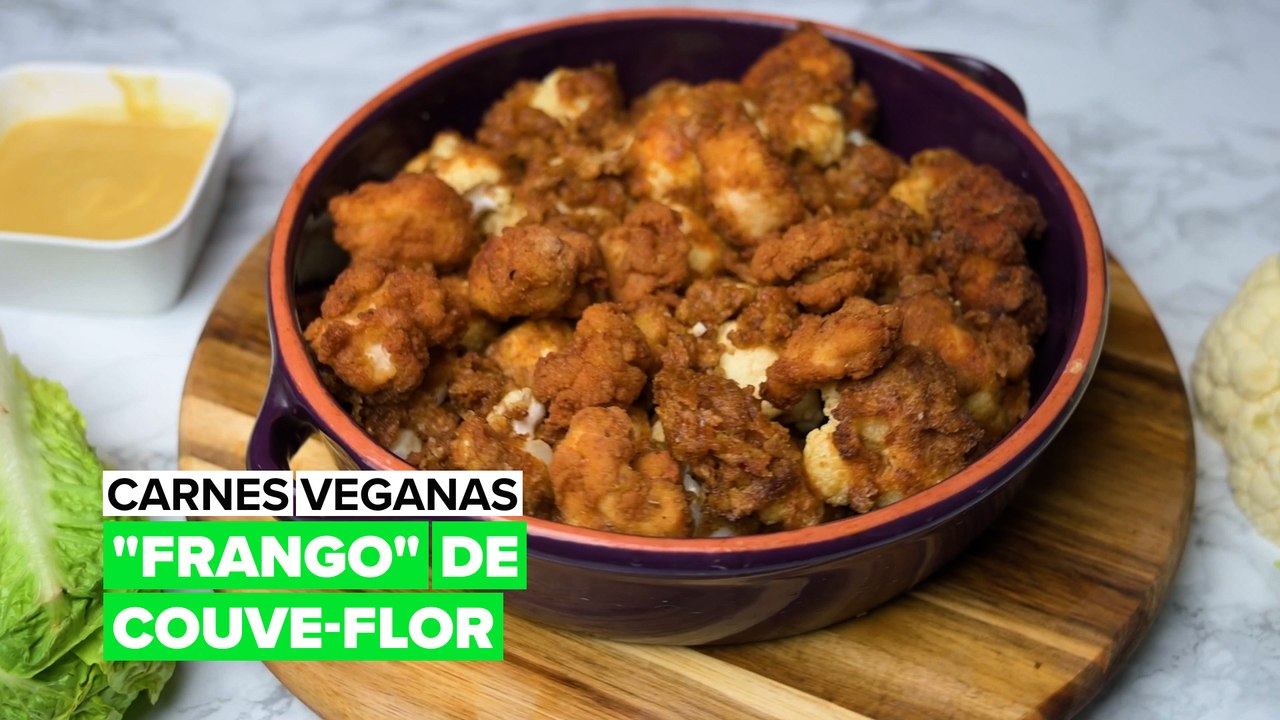 Carnes Veganas: "Frango" de Couve-flor