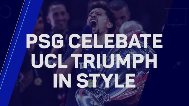 PSG celebrate Champions League triumph in style