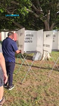 #Elecciones | En punto de las 6 de la tarde se cerraron oficialmente las casillas, comenzando con el desarme de las mismas.