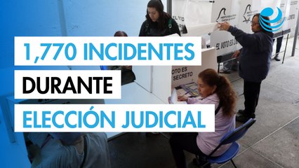INE reporta 1,770 incidentes durante Elección Judicial