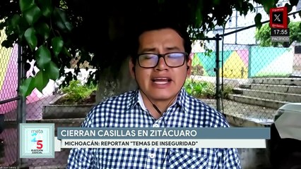 Cierran tres casillas en Zitácuaro, Michoacán, por inseguridad