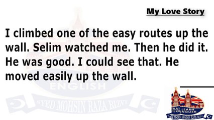 Learn English through story 🍀 level 1 🍀 My Love Story