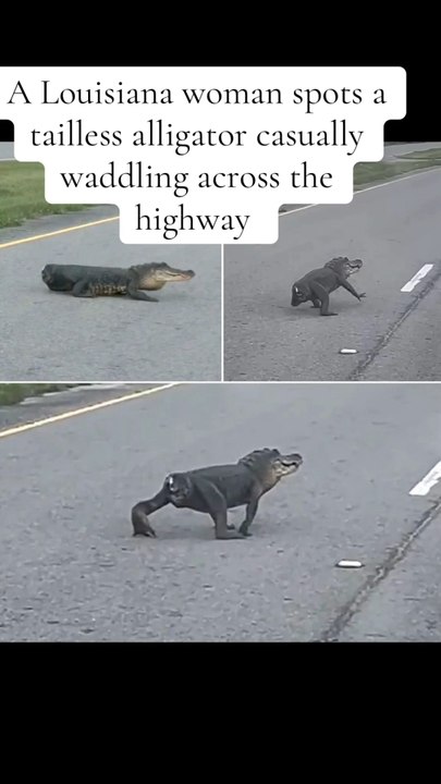 Tailless alligator