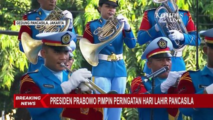 Momen Presiden Prabowo Pimpin Upacara Peringatan Hari Lahir Pancasila