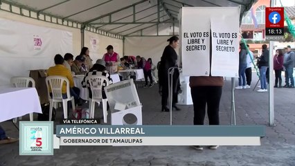 "Garantizamos la seguridad en la contienda": Américo Villareal, gobernador de Tamaulipas