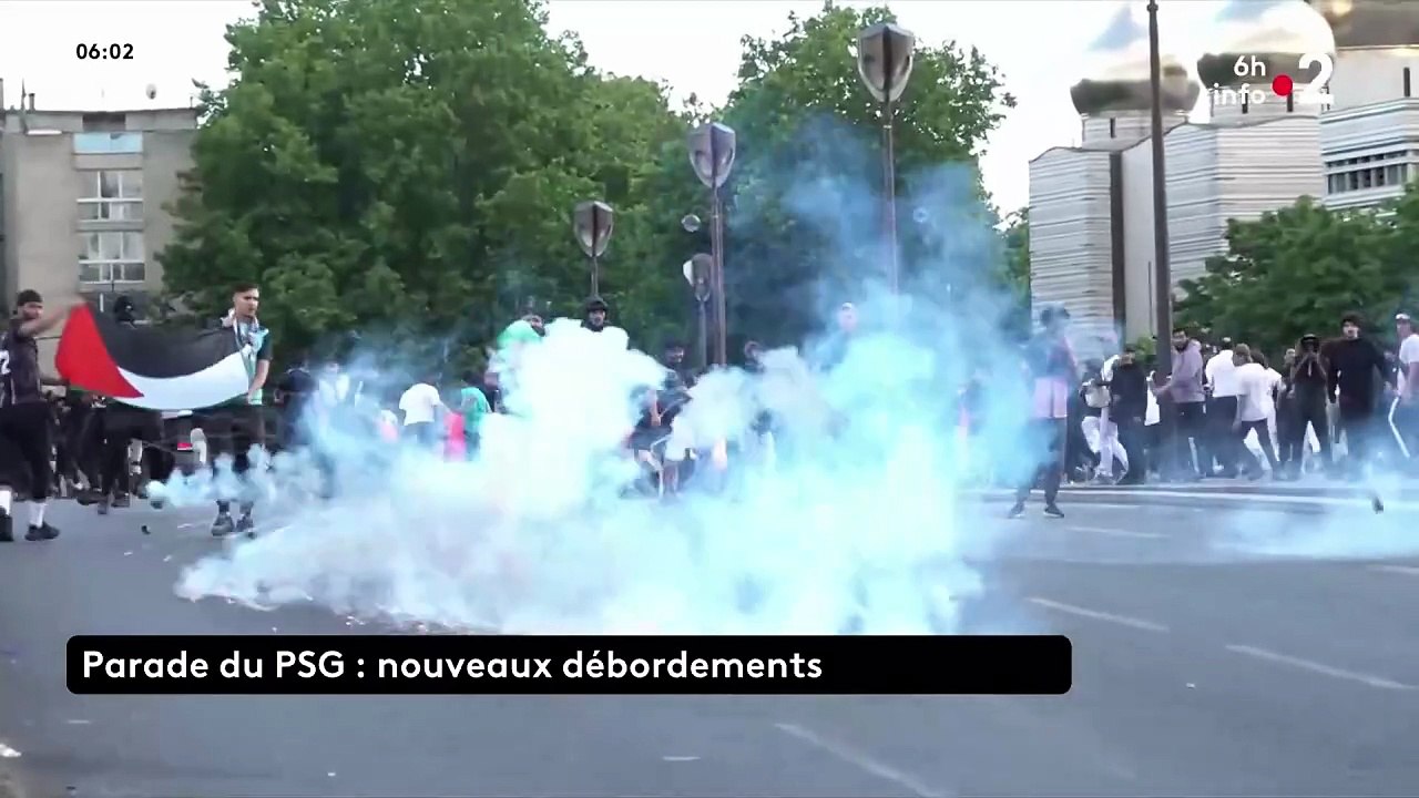 PSG - Les images des affrontements qui se sont déroulés cette nuit, pour le deuxième soir consécutif, alors que le club fêtait sa victoire au Parc des Princes
