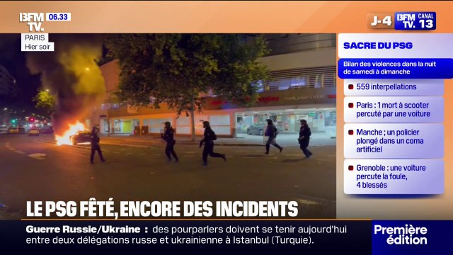 Débordements en marge du sacre du PSG: le profil des personnes interpellées