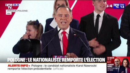 Présidentielle en Pologne: le nationaliste conservateur Karol Nawrocki remporte l'élection