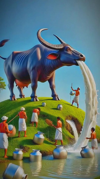 Grandma beat the buffalo for milk #animals #firebrigade😱 #facebookviral #jalpari #foryouシ #BunnyAdventure #trend #amazingfacts #animation #indian #bestoftheday #trending #explore  #cartoon #Amazing #shorts #AI #duck #animals @follwer @Highlights @