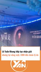 Lê Tuấn Khang nhận giải nhưng vắng mặt