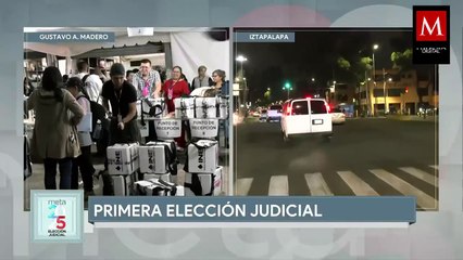 Así llegaron las urnas a Gustavo A. Madero… ¡En taxi capitalino!