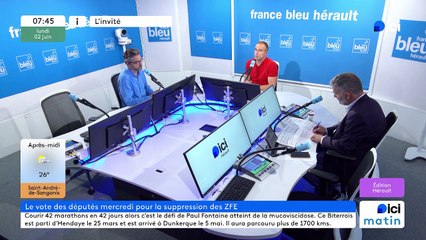 Manu Raynaud  adjoint au maire de Montpellier déplore la suppression des ZFE