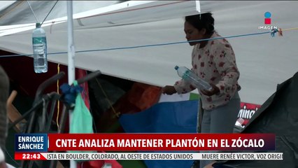 Plantón de la CNTE en el Zócalo CDMX se podría mantener en los siguientes días