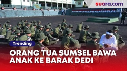 5 Fakta Viral Orang Tua di Sumsel Bawa Anak Pecandu Sabu ke Barak Dedi Mulyadi