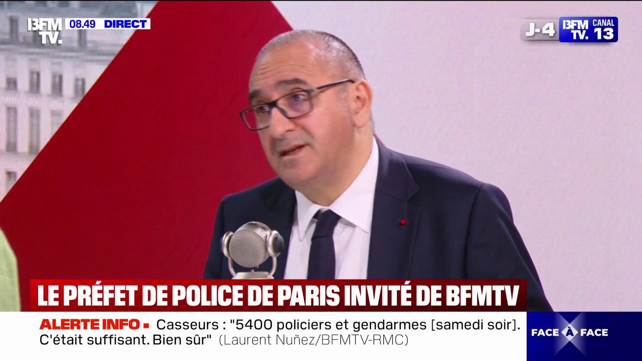 Célébrations du sacre du PSG: "Nous intervenons par la force uniquement quand il y a des violences et des prises à partie des fonctionnaires", déclare le préfet de police de Paris