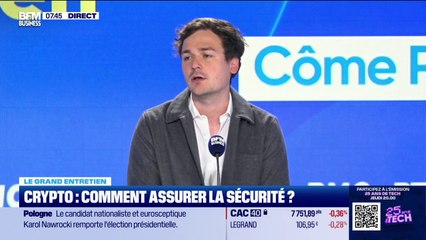Côme Prost-Boucle, DG de Coinbase France: "On a des clients qui se demandent comment mieux se protéger"