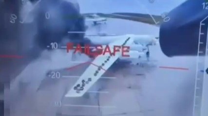 Russische Luftwaffen-Stützpunkte offenbar von ukrainischen Drohnenangriffen getroffen