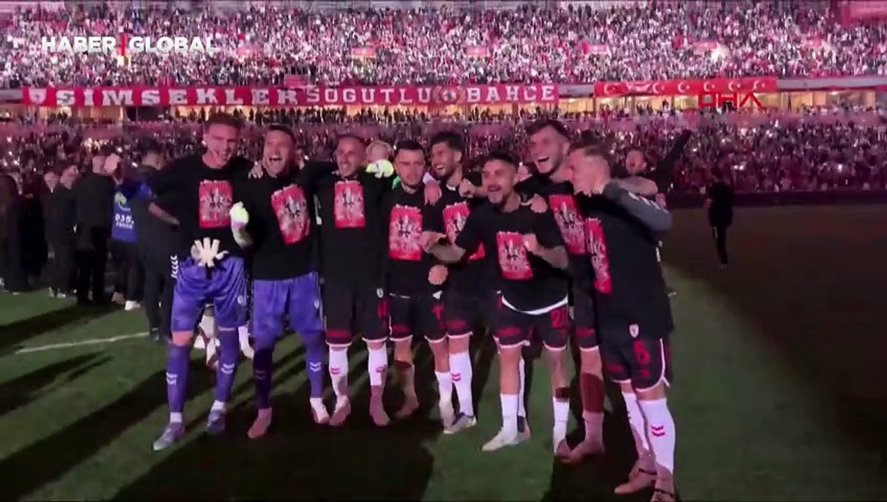 Samsunspor’dan Avrupa kutlaması