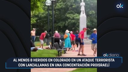 Al menos 8 heridos en Colorado en un ataque terrorista con lanzallamas en una concentración proisraelí