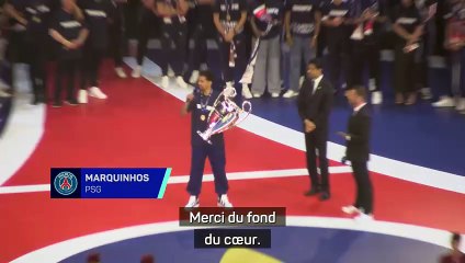 La fête au Parc des Princes, Marquinhos : “On vous aime, profitez, on est champion d’Europe !