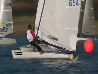 Contender Dinghy Sailing Action