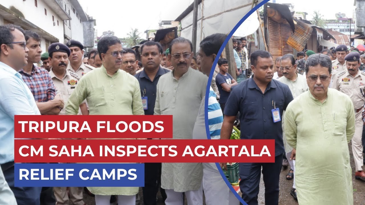 Tripura Floods: CM Manik Saha Inspects Agartala Relief Camps