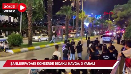 Konserde bıçaklı kavga: 3 yaralı