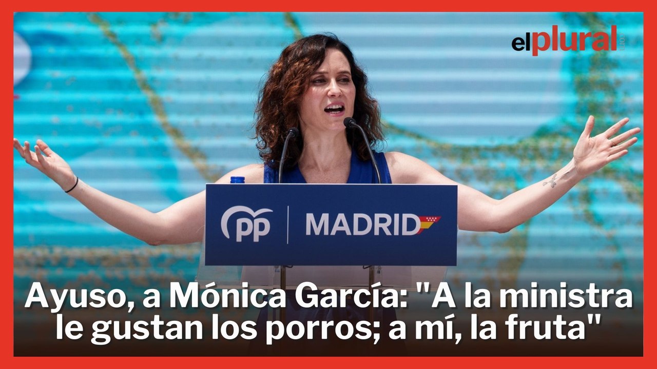 Ayuso, a Mónica García: "A la ministra de Sanidad le gustan los porros ...