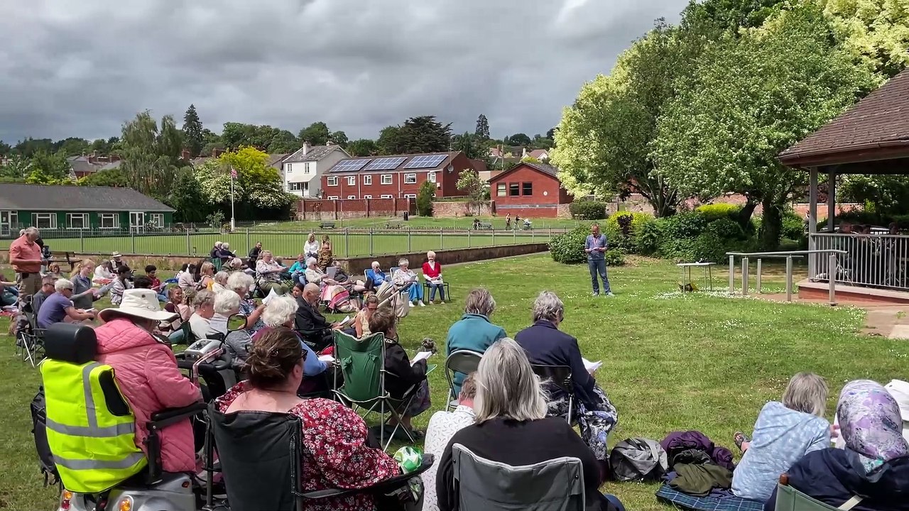 Crediton Town Band played Christian songs and hymns (Will Goddard, Crediton Courier)