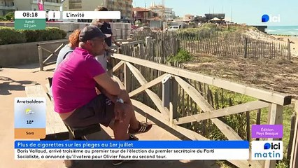 Guillaume Barucq - Interdiction de la cigarette sur les plages