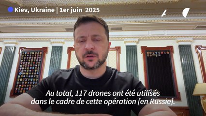 117 drones ont été utilisés dans l'attaque contre l'aviation militaire russe (Zelensky)