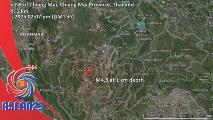 Gempa bumi lemah landa Chiang Mai