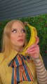 She Rescued the Banana—Just to Devour It! 😄 #funny #diy