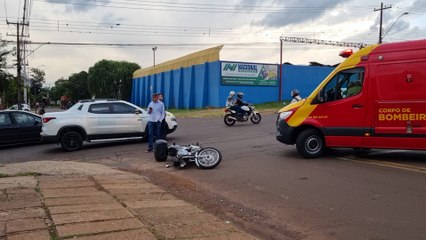 Siate é acionado para atender vítima de acidente de trânsito no bairro Santa Felicidade