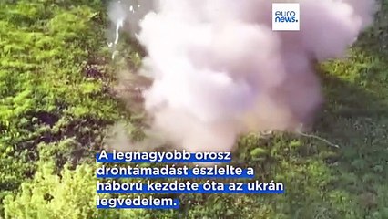 A legnagyobb orosz dróntámadást észlelte az ukrán légvédelem