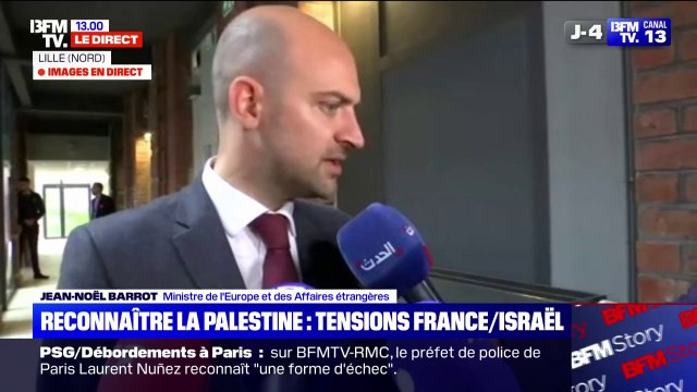 Jean-Noël Barrot: La France doit mobiliser ses partenaires de manière à créer les conditions de l'existence d'un État palestinien vivant en paix avec l'État d'Israël