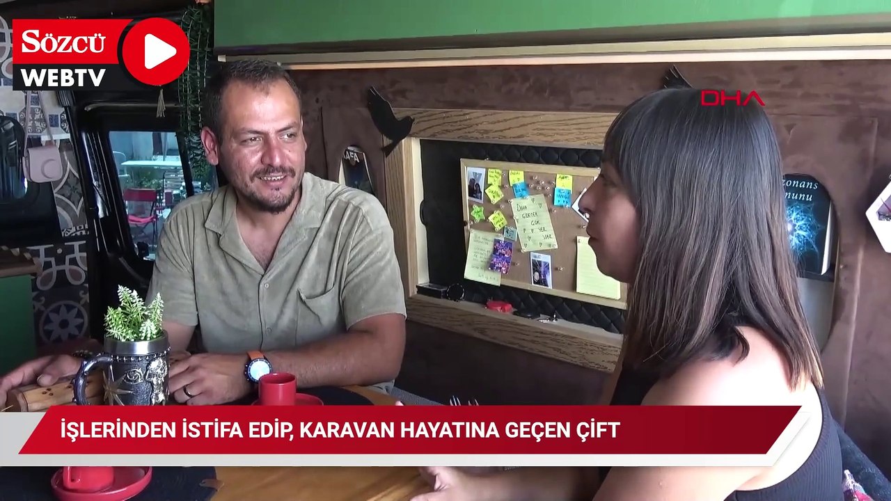 İşlerinden istifa edip, karavan hayatına geçen çift, Türkiye'yi geziyor