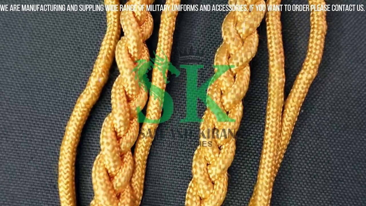 Aiguillette Gold Wholesale, Custom Aiguillette Supplier, army aiguillette Suppliers and Manufacturer