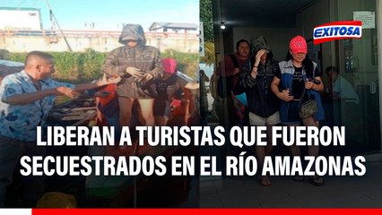 Iquitos: Liberan a tres turistas secuestrados por “piratas del río”
