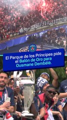 El Parque de los Príncipes pide el Balón de Oro para Dembélé