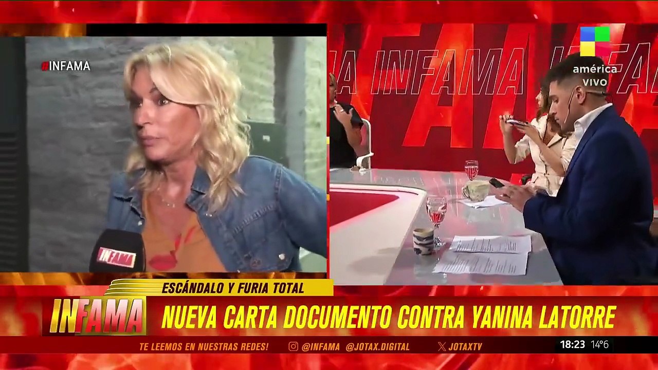"Maltratador de mujeres": Roberto Castillo le envió una carta documento y Yanina le salió con los tapones de punta