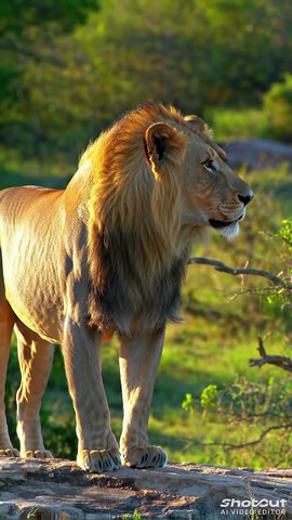 Lion Hunded In Deer