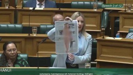 MP bravely holds up naked photo of herself in parliament to show dangers of deepfake technology