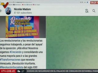 Pdte. Maduro: Sigamos creciendo y consolidando una nueva mayoría para ir a grandes transformaciones