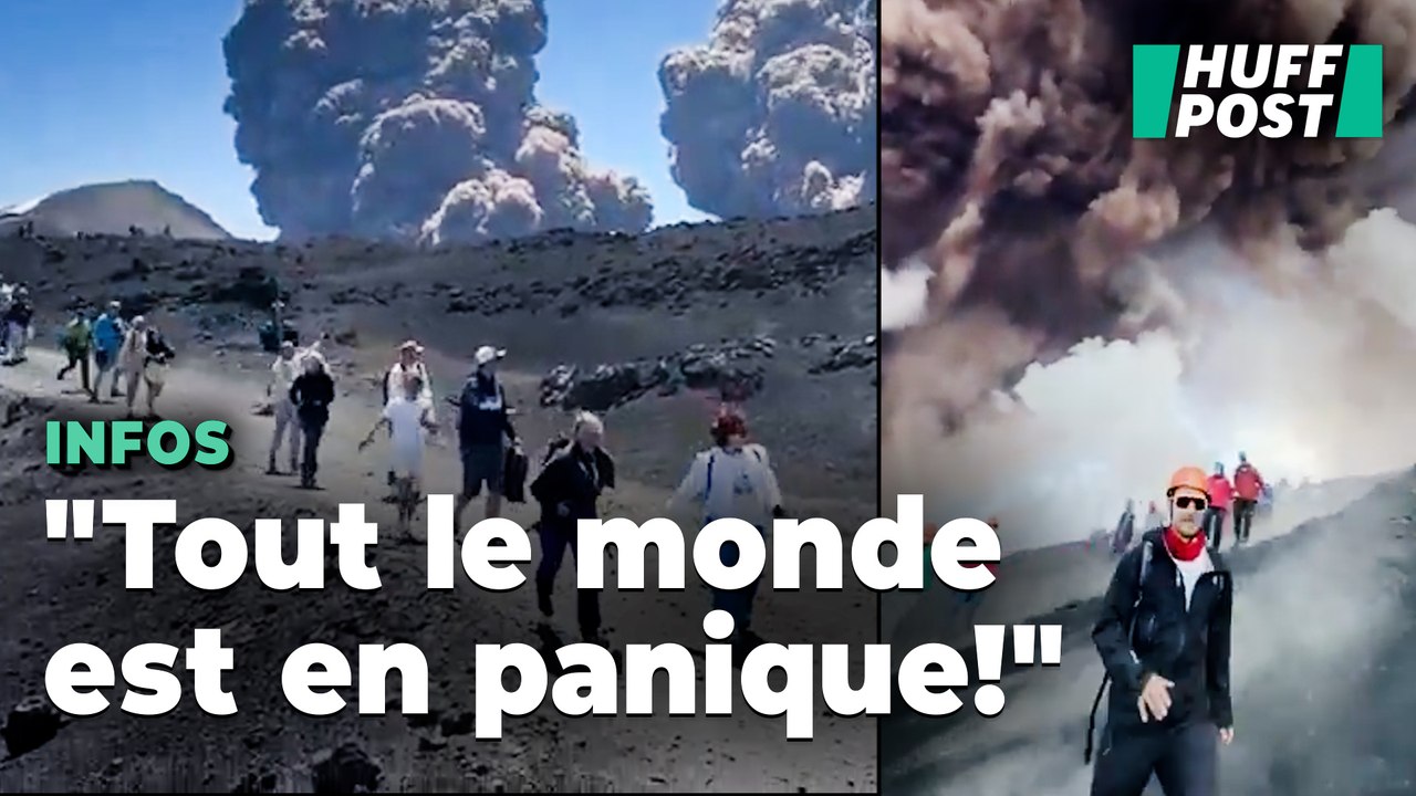En Italie, une impressionnante éruption de l’Etna surprend des randonneurs