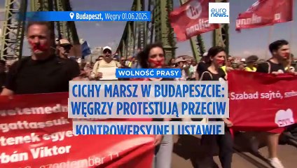 Marsz milczenia w Budapeszcie przeciwko „ustawie o przejrzystości".