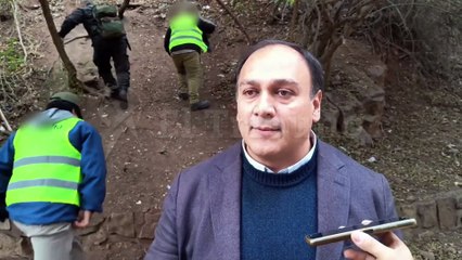Martín Miranda, secretario de Ambiente y Servicios de la Municipalidad de Salta, en las tareas de recuperación del cerro 20 de Febrero