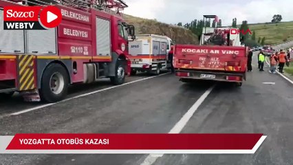 Yozgat'ta otobüs kazası: 2 ölü, 26 yaralı