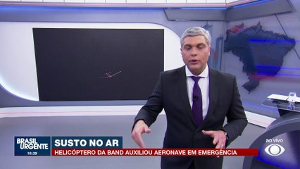 Lívia Andrade estava dentro do avião que fez pouso de emergência