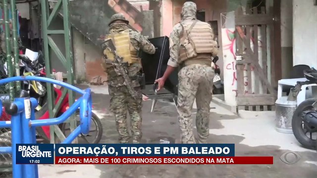 Operação, tiros e PM baleado: mais de 100 criminosos escondidos na mata
